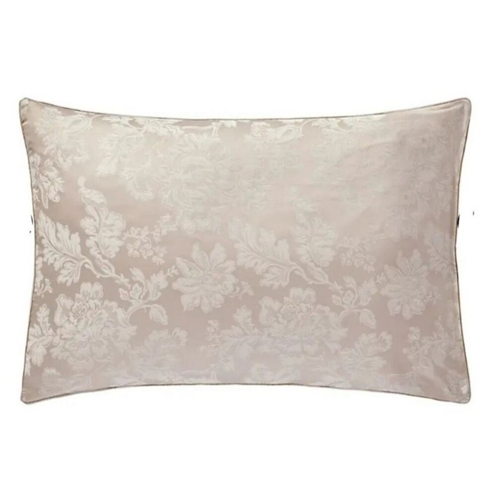 Anne De Solene Calliope Standard Shams Set of 2 Satin Jacquard Cotton Gray Sham